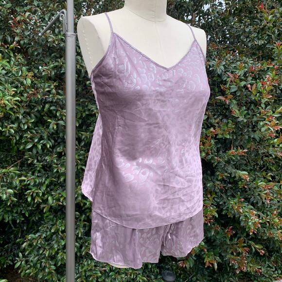 NWT Victoria’s Secret Cami Short Set Purple Animal Print Intimates Medium NEW - Picture 1 of 9